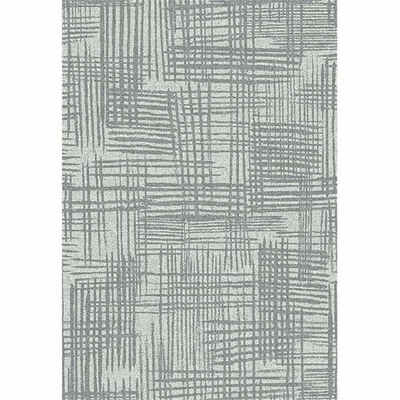 MAYBERRY RUG 5 ft. 3 in. x 7 ft. 3 in. Augusta Analog Area Rug, Grey AU5076 5X8